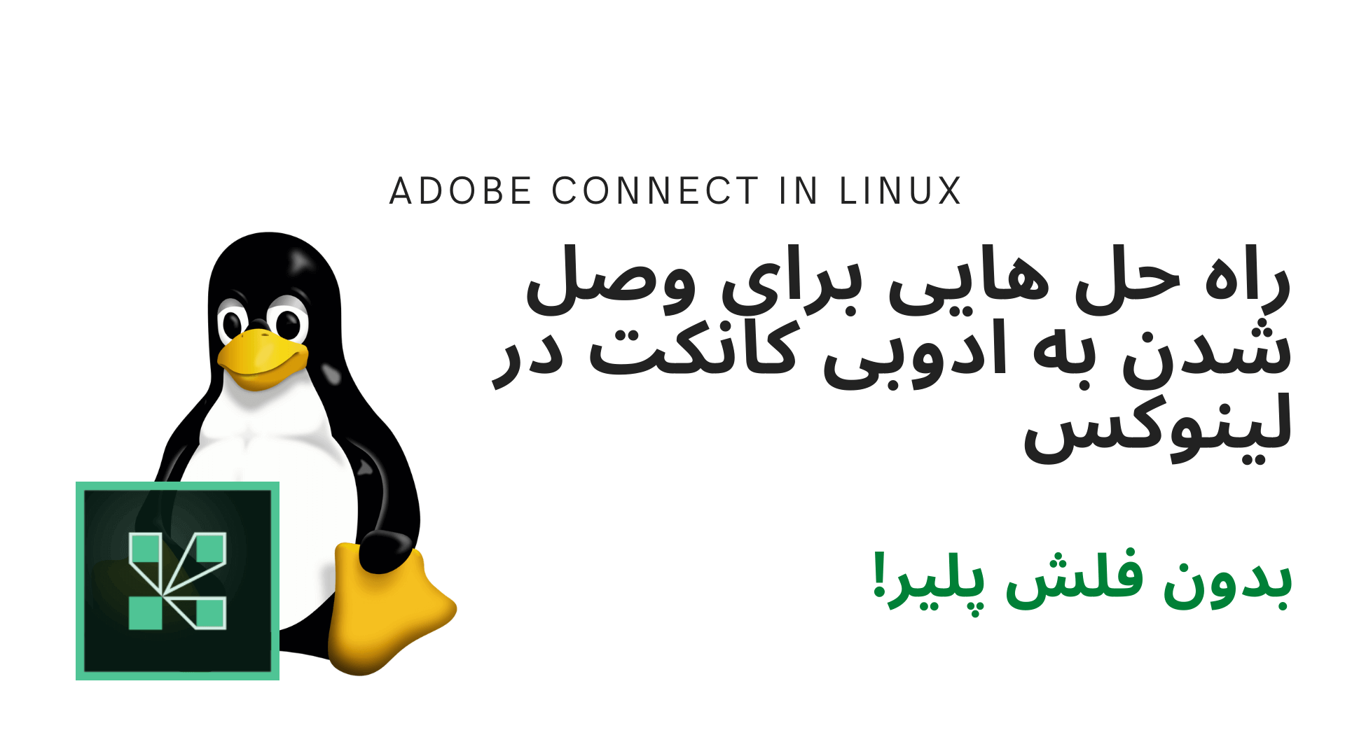 چطوری بدون فلش در لینوکس به ادوبی کانکت وصل شویم؟ + یک روش ساده تر