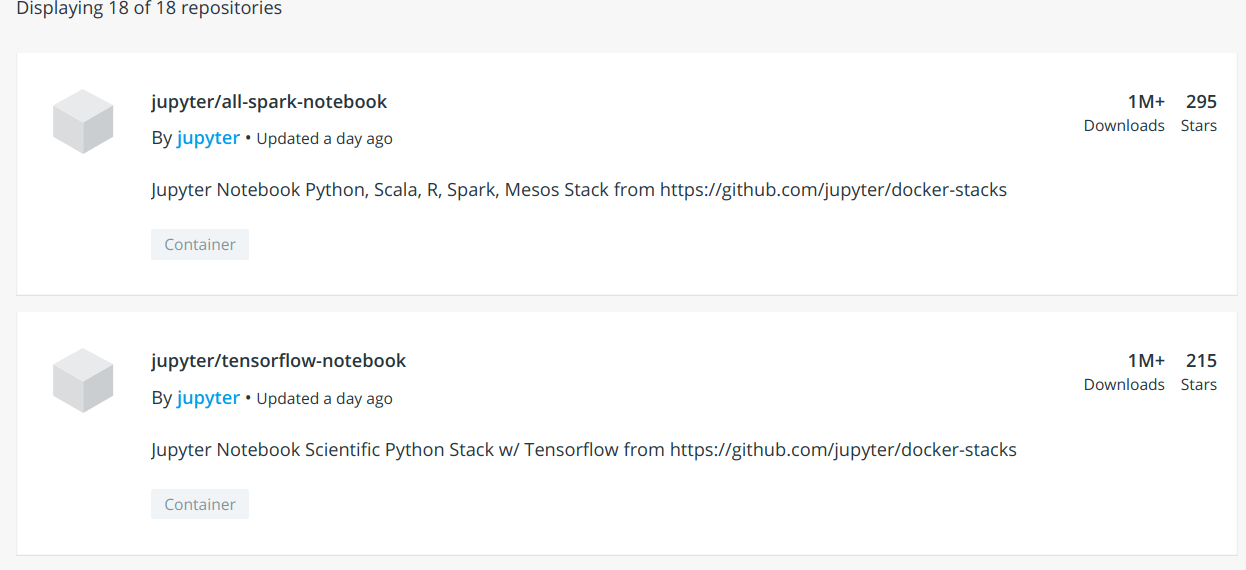 jupyter docker hub